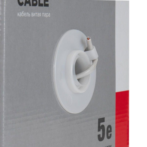 Кабель витая пара U/UTP кат.5E 2х2х24AWG solid CU PVC сер. (м) Rexant 01-0023 Кабель витая пара U/UTP кат.5E 2х2х24AWG solid CU PVC сер. (м) Rexant 01-0023