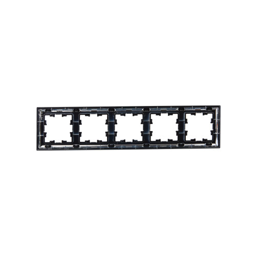 BRITE Рамка 5-местная РУ-5-Бр хром/черный IEK BRITE Рамка 5-местная РУ-5-Бр хром/черный IEK