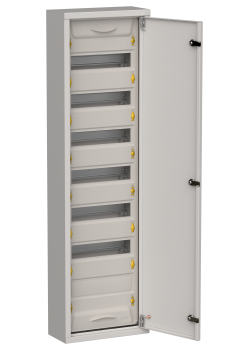 TITAN 5 Корпус металлический ЩРн-84 (1х84) 1085х310х140мм IP31 серый (одна дверь) IEK