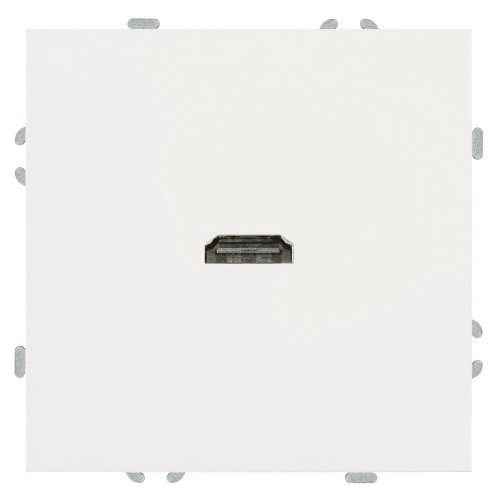 Розетка HDMI 2.0 Type A (механизм), STEKKER, серия Эмили, RST00-5118-01, белый фарфор, soft touch