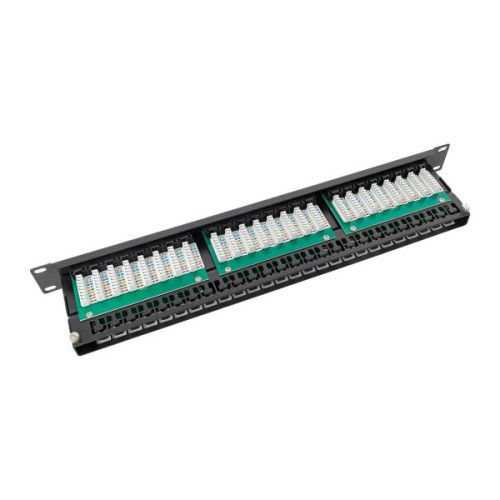 Патч-панель высокой плотности TERACOM PRO 19'' Cat.5E 1U неэкран. UTP 48 портов RJ-45 Dual IDC с органайзером Патч-панель высокой плотности TERACOM PRO 19'' Cat.5E 1U неэкран. UTP 48 портов RJ-45 Dual IDC с органайзером