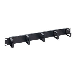 Кабельный органайзер TERACOM PRO 1U 5 колец чёрный