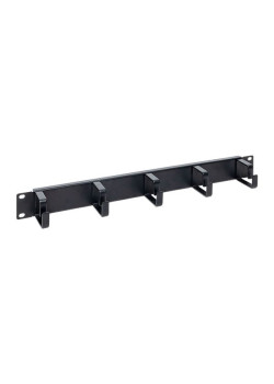 Кабельный органайзер TERACOM PRO 1U 5 колец чёрный