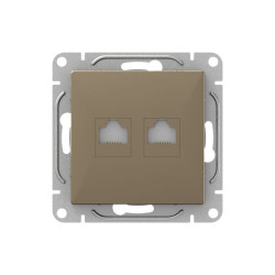 Механизм роз., RJ45 - 2шт, (cat6), шамп., Эпика EKF