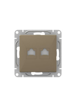 Механизм роз., RJ45 - 2шт, (cat6), шамп., Эпика EKF