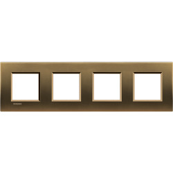LivingLight Рамка прямоугольная, 4 поста, цвет Бронза