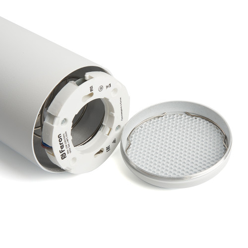 Светильник потолочный Feron HL3658 Barrel ECHO levitation 12W, 230V, GX53, белый, с антибликовой сеточкой, на подвесе 1,7 м Светильник потолочный Feron HL3658 Barrel ECHO levitation 12W, 230V, GX53, белый, с антибликовой сеточкой, на подвесе 1,7 м