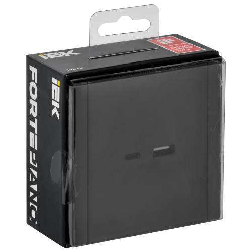 FORTE&PIANO Розетка USB A+C 18Вт FP151 черный IEK FORTE&PIANO Розетка USB A+C 18Вт FP151 черный IEK