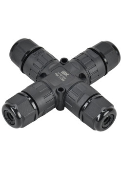 Коннектор кабельный герметичный WTP-108 3 PIN IP68 IEK UWC10-X-024-3-68
