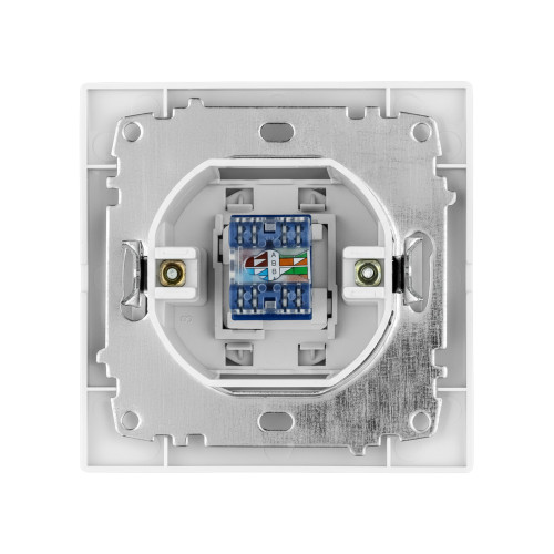 Розетка компьютерная RJ45 белая Розетка компьютерная RJ45 белая