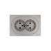 Розетка 2-м СП OSEN с заземл. ПБТ механизм сер. матов. LEZARD 743-7400-127B Розетка 2-м СП OSEN с заземл. ПБТ механизм сер. матов. LEZARD 743-7400-127B