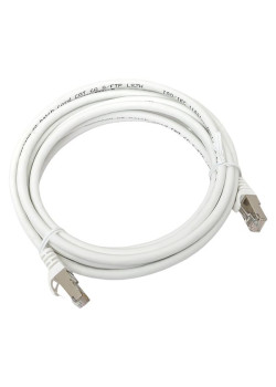 Патч-корд TERACOM CS Cat.6A экран. S/FTP LSZH белый (3,0м)