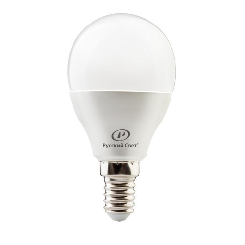 Лампа светодиодная RS LED G45 E14 6W 220-240V 2700К 6Вт шар 600лм Ra90 15010445050