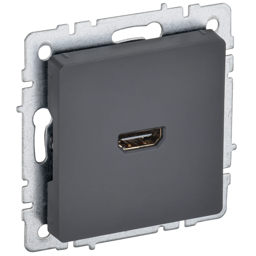 BRITE Розетка HDMI РHDMI-0-БрГ графит IEK