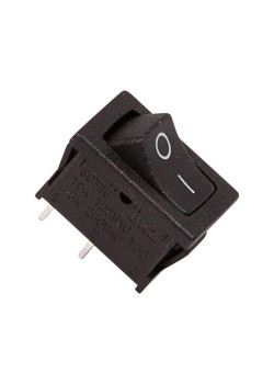 Выключатель клавишный 250В 6А (2с) ON-OFF черн. Mini (RWB-201; SC-768) Rexant 36-2110