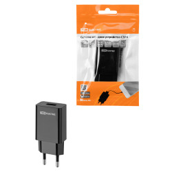 Сетевое зарядное устройство, СЗУ 6, Quick Charge 3.0, 3 А, 1 USB, черный, TDM