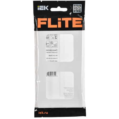 FLITE Рамка 2-местная РУ-2-К-ФлБ белый IEK FLITE Рамка 2-местная РУ-2-К-ФлБ белый IEK