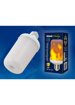 Лампа светодиодная LED-L60-6W-FLAME-E27-FR PLD01WH 6Вт матовая E27 декоративная (упак. картон) Uniel UL-00003360