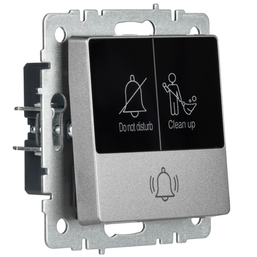 BRITE Кнопка звонка с индикацией для отелей 10А ВС10-1-9-БрС сталь IEK BRITE Кнопка звонка с индикацией для отелей 10А ВС10-1-9-БрС сталь IEK