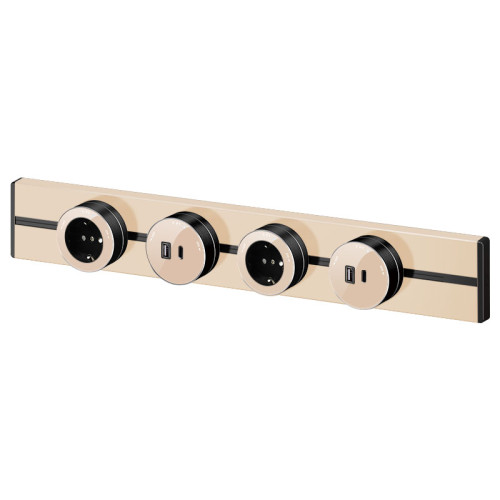 MULTITRACK Розетка 2хUSB (тип А+С) 18 Вт, 5 В/3 А ПЕСОЧНЫЙ MULTITRACK Розетка 2хUSB (тип А+С) 18 Вт, 5 В/3 А ПЕСОЧНЫЙ