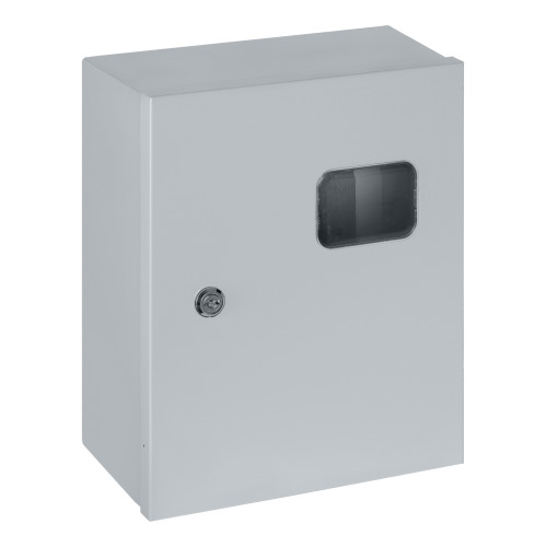 Корпус металлический ЩУ-3ф/1-0 (1 дверь) (395х310х150) IP54 Народный эконом