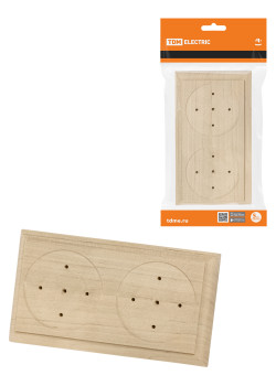 Накладка на бревно деревянная универсальная НБУ 1Пх2 92х167 мм, береза TDM