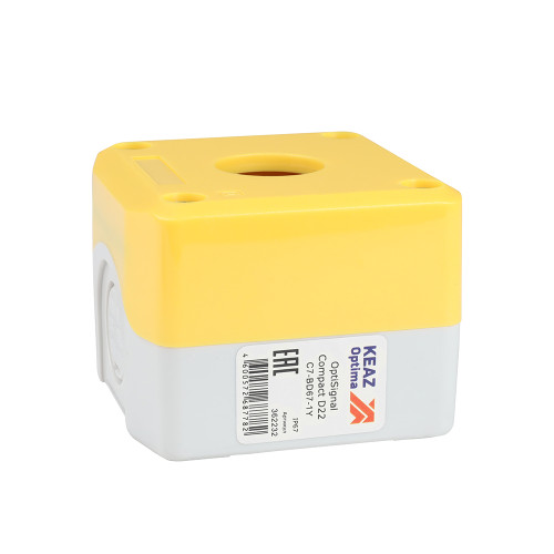 Корпус кнопочного поста OptiSignal Compact D22 C7-BD67-1Y желтый 1 отв. IP67 XALK01
