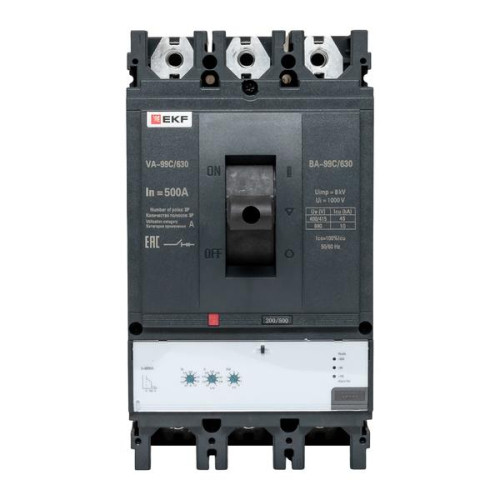 ВА-99C 630/500А 3P 45кА с электронным расцепителем EKF