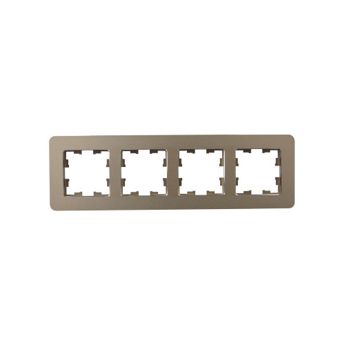 BRITE Рамка 4-местная РУ-4-1-Бр металл латунь RE IEK BRITE Рамка 4-местная РУ-4-1-Бр металл латунь RE IEK