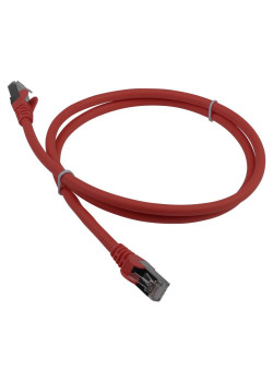 Патч-корд Lanmaster LAN-PC45/S6A-2.0-RD FTP RJ-45 вил.-вилка RJ-45 кат.5E 2м красный LSZH (уп.:1шт)