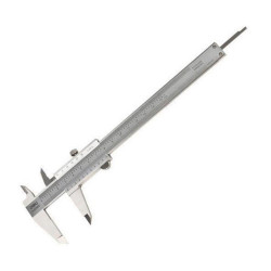 Штангенциркуль Deli DL92150C  150мм, нержавеющая сталь, метрическая/дюймовая шкала, кейс