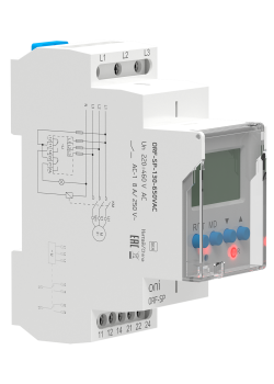 Реле контроля фаз ORF-SP 3 фазы 2 контакта 130-650В AC ONI