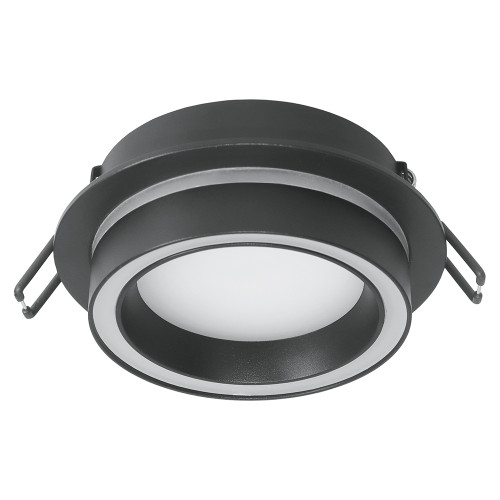 Светильник потолочный встраиваемый, 15W 230V GX53, черный, круг, без лампы, DL514, Feron