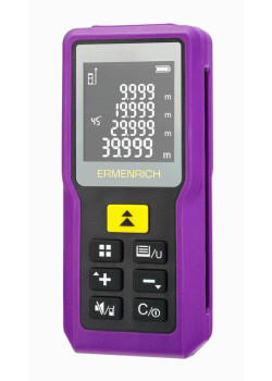 Рулетка лазерная Reel PRO GM100 фиолет. Ermenrich 85313
