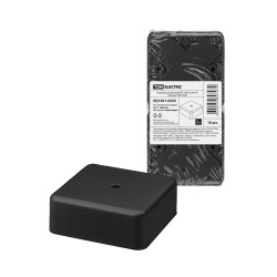 Коробка распаячная КР 75х75х28 ОП черная IP40 TDM