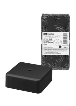 Коробка распаячная КР 75х75х28 ОП черная IP40 TDM