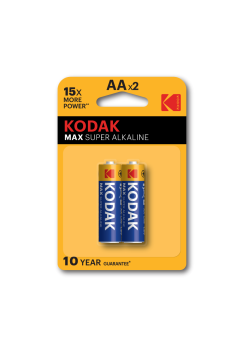 Элемент питания алкалиновый AA/LR6 1.5В MAX SUPER Alkaline (блист. 2шт) KODAK Б0005131