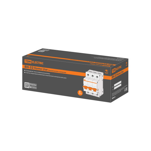 Выключатель нагрузки (мини-рубильник) ВН-32 3P 40A Home Use TDM