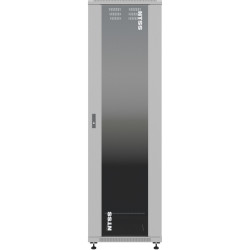Шкаф серверный NTSS Премиум (NTSS-R22U60100GS) напольный 22U 600x1000мм пер.дв.стекл металл 900кг серый 910мм 60.5кг 1102мм IP20 сталь