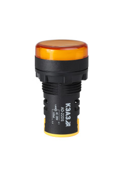 Лампа AD22DS(LED) матрица D22мм желтый 24В AC/DC-КЭАЗ