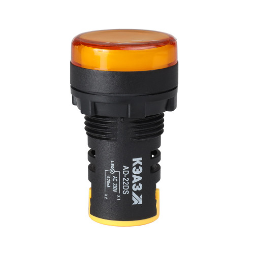 Лампа AD22DS(LED) матрица D22мм желтый 24В AC/DC-КЭАЗ