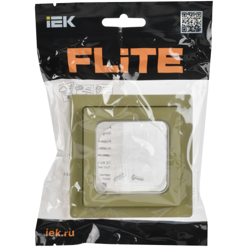 FLITE Рамка 1-местная IP55 Рпро-1-55-ФлО оливковый IEK FLITE Рамка 1-местная IP55 Рпро-1-55-ФлО оливковый IEK