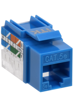 ITK Модуль Keystone Jack кат.5E UTP 110 IDC 90град синий