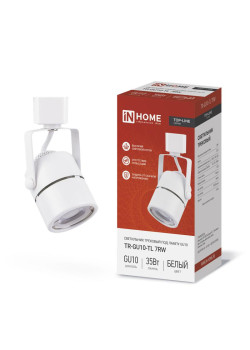 Светильник трековый под лампу TR-GU10-TL 7RW GU10 230В круг TOP-LINE бел. IN HOME 4690612043043