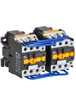 Контактор КМИ-23230 реверс 32А 230В/АС3 2NO IEK