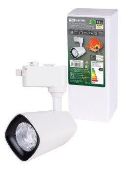 Светильник трековый однофазный LED TRL-02-015-WW 15 Вт, 24°, 3000 К, 90 Ra, белый, TDM