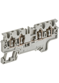 ARMAFIX Клемма пружинная CX2.5-4 2,5мм2 четырехконтактная серая IEK