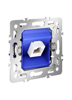 Розетка компьютерная S70 RJ45 кат.6 механизм Voltum VLS0601M