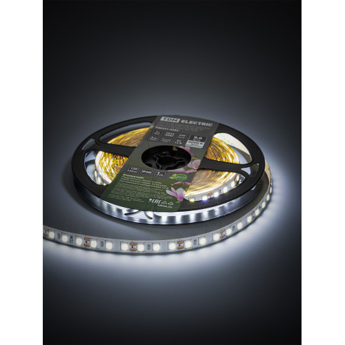 Лента светодиодная SMD2835-120 LED/м-IP20-12 В-9,6 Вт/м-6000 К (5 м) блистер TDM Лента светодиодная SMD2835-120 LED/м-IP20-12 В-9,6 Вт/м-6000 К (5 м) блистер TDM