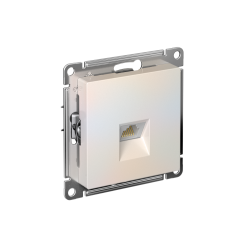 ATLASDESIGN РОЗЕТКА компьютерная RJ45 кат. 5e, механизм, ЖЕМЧУГ